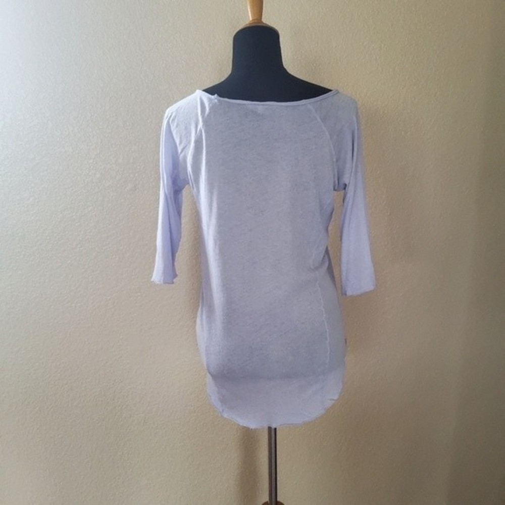 Cotton Citizen Knit Tee Top S Purple - Picture 3 of 16